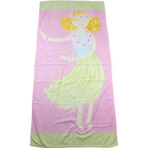 Pottery Barn Kids Hula Girl Beach Towel